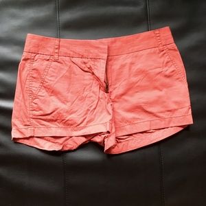 Red J Crew Chino Shorts